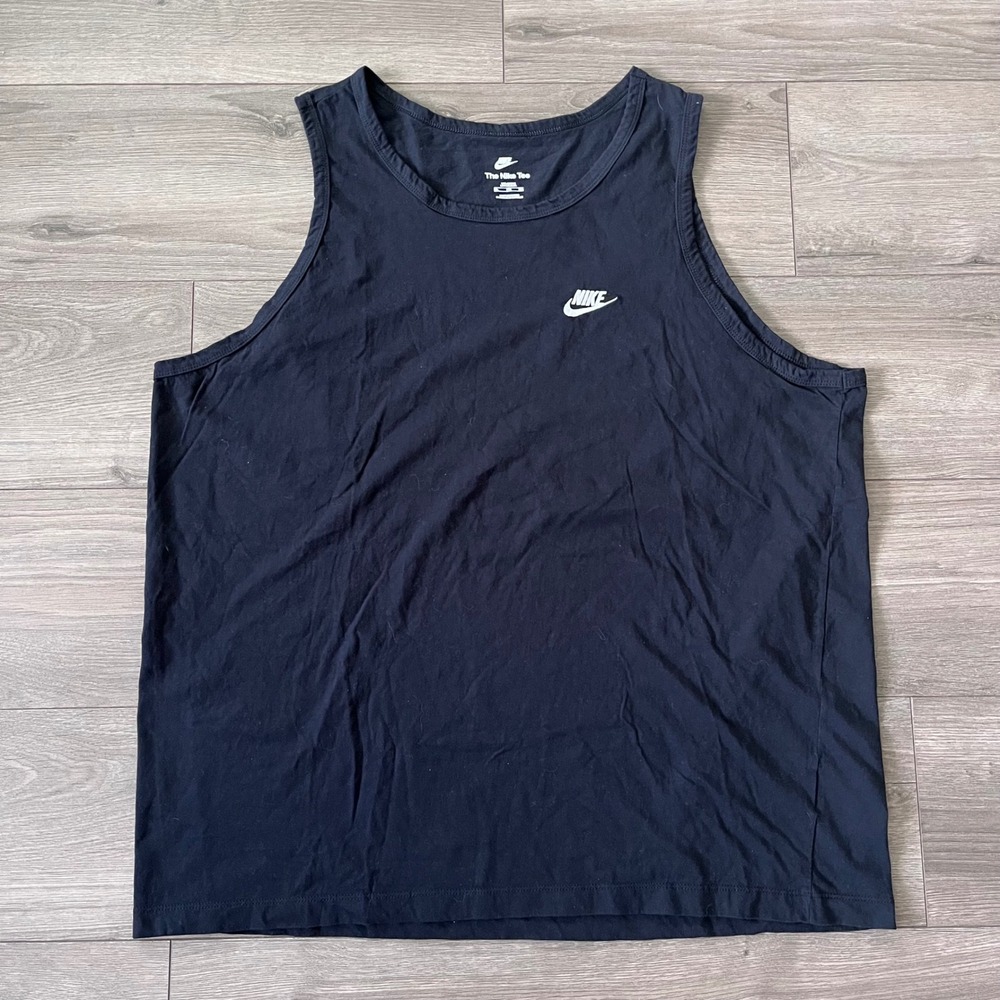 Nike The Nike Tee Tank Top Mens 3XL Tall Black Futura Logo Sleeveless Gym Shirt